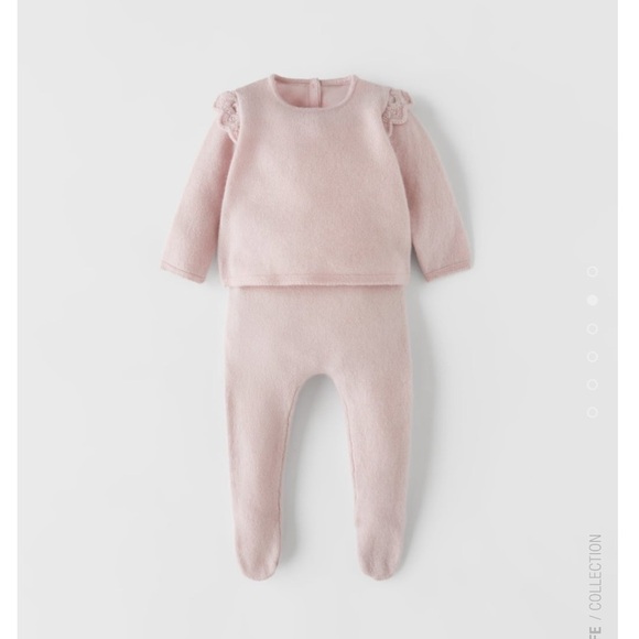 RUFFLED cashmere set